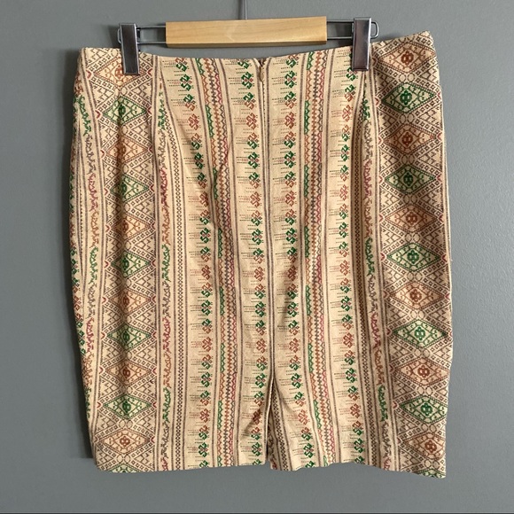 Bohemian Aztec Western Cotton Mini Skirt Womens Size 32 - Picture 2 of 5